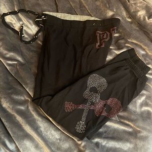 PINK / VS BLING JOGGERS